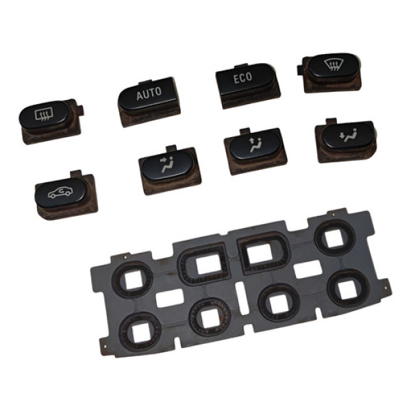 Kit Botão Comando Ar Condicionado Gm Astra 2003 2011 Preto