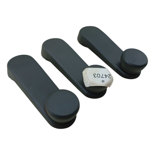 Jogo Manivela Vidro Gm Onix Prisma 2013 2019 Preto