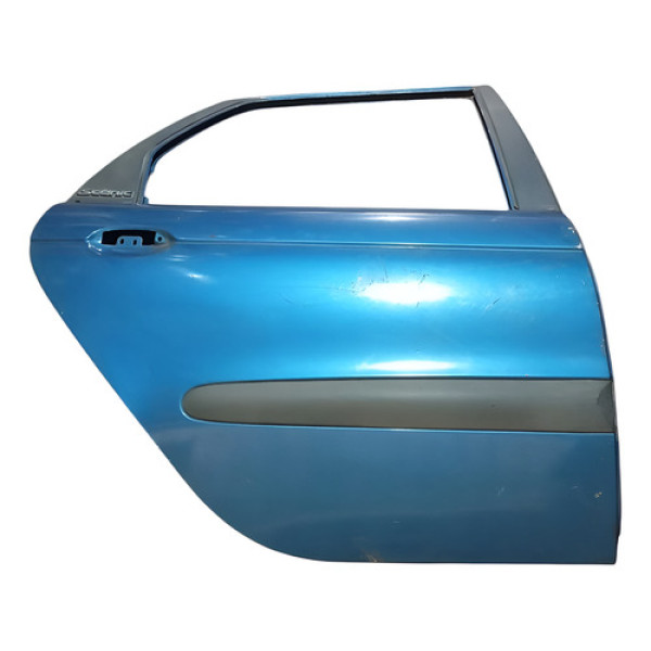 Porta Traseira Ld Renault Scenic 2002 1.6 Traseira Direita Azul