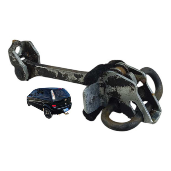 Limitador Porta Traseira Esquerda Gm Meriva 2003 2011 Preto