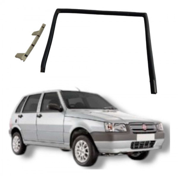 Par Borracha Guia Traseira Direita Fiat Uno Mille 2008